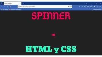 Cómo hacer un spinner con HTML y CSS - Web development