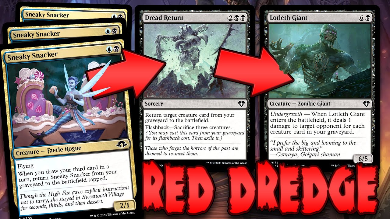 SNEAKY SNACKER TO THE MAX! Mono-Red Dredge + Grab the Prize in Pauper |  Magic: The Gathering MTG