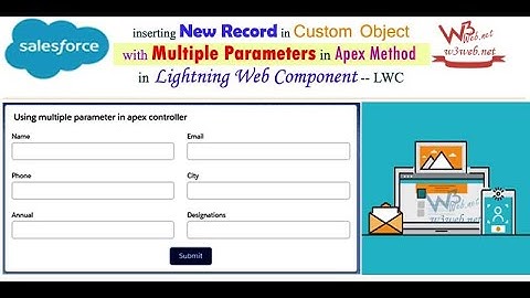 Insert a Record in Custom Object & Navigate on Detail Using Multiple Parameter in Apex method in LWC