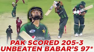 Pakistan Scored 205-3 Runs | Babar Azam's Unbeaten 97* Runs vs West Indies | T20I | PCB | M9C2A by Sports Central 10,850 views 2 days ago 8 minutes, 7 seconds