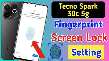 Tecno spark 30c 5g fingerprint screen lock | fingerprint lock setting in Tecno spark 30c 5g | lock