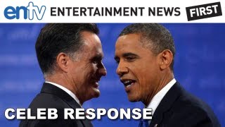 Obama Vs Romney Final Presidential Debate Celebrity Comments! ENTV