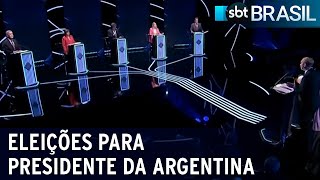Eleições na Argentina: Candidatos à presidência participam de debate | SBT Brasil (09/10/23)