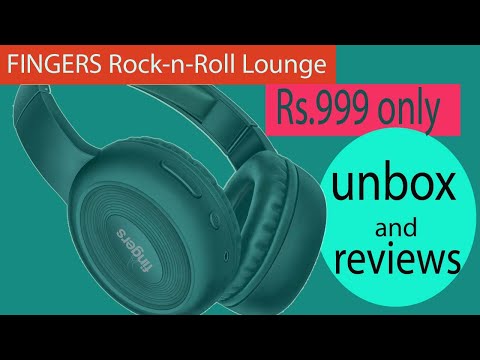 FINGERS Rock-n-Roll Lounge | under Rs.1000 | Wireless On-Ear Bluetooth Headset with Mic