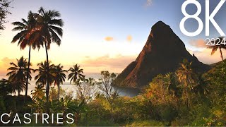 Castries, St Lucia 🇱🇨 in 8K ULTRA HD - Travel Video