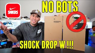 BEST WAY TO FIGHT AGAINST BOTS ON SNKR APP !!! SHOCK DROP W UNBOXING