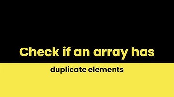 Check If an array has duplicates in javascript
