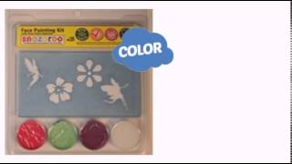Snazaroo Fairy Face Painting Stencil Kits (3 colors) - ClownAntics.com