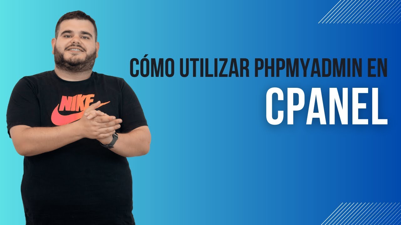 📌 Cómo utilizar phpMyAdmin en cPanel - YouTube