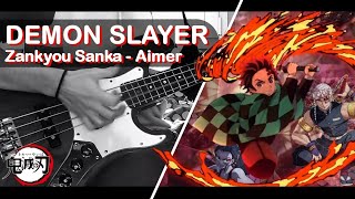 Demon Slayer: Kimetsu no Yaiba S2 OP2 / Slap Bass cover -『Zankyou Sanka / 残響散歌』by Aimer (w/ TABs)