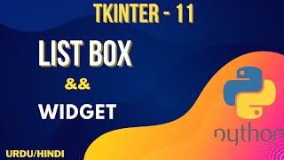 ListBox in tkinter Urdu/Hindi || Jawad Aslam