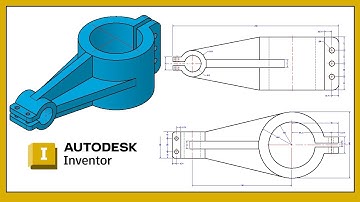 Ejercicio Básico 6 Autodesk Inventor  || Como hacer una pieza 3d desde cero?