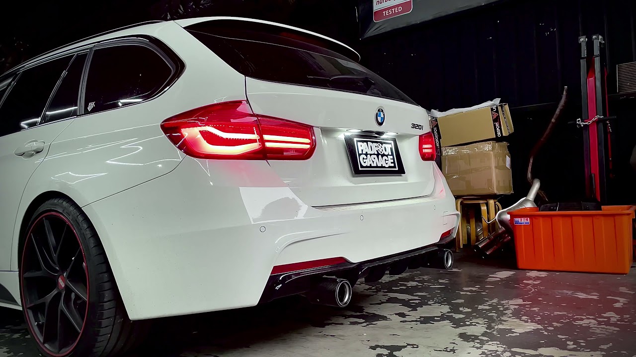 BMW F31 B48 320 升級MACH5performance Downpipe 200目當派 - YouTube