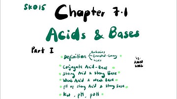 Acid & Base | Arrhenius | Bronsted-Lowry | pH of Strong Acid & Base | SK015 Chapter 7.1 Part I