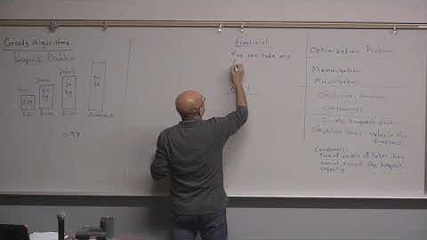 Algorithms Lecture 14: Greedy Algorithms, Knapsack Problem