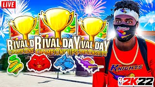  WINNING FIRST EVER RIVAL DAY LIVE! BEST PLAYER BUILD & JUMPSHOT NBA 2K22