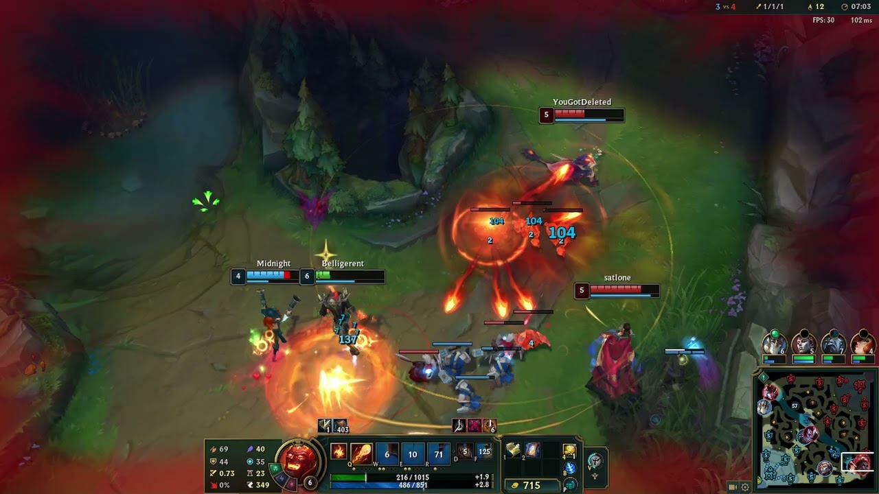 LOL Ranked always Brand with ⁦Midnight⁩ earned an S on Miss Fortune