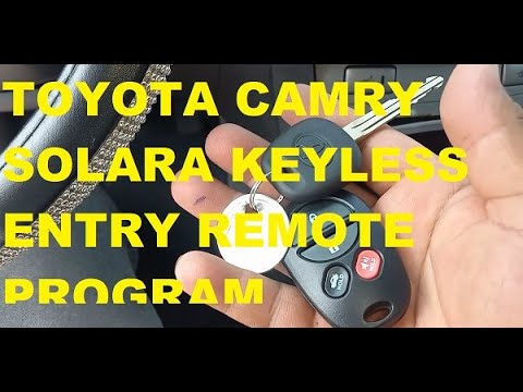 TOYOTA KEYLESS REMOTE PROGRAMMING. - YouTube