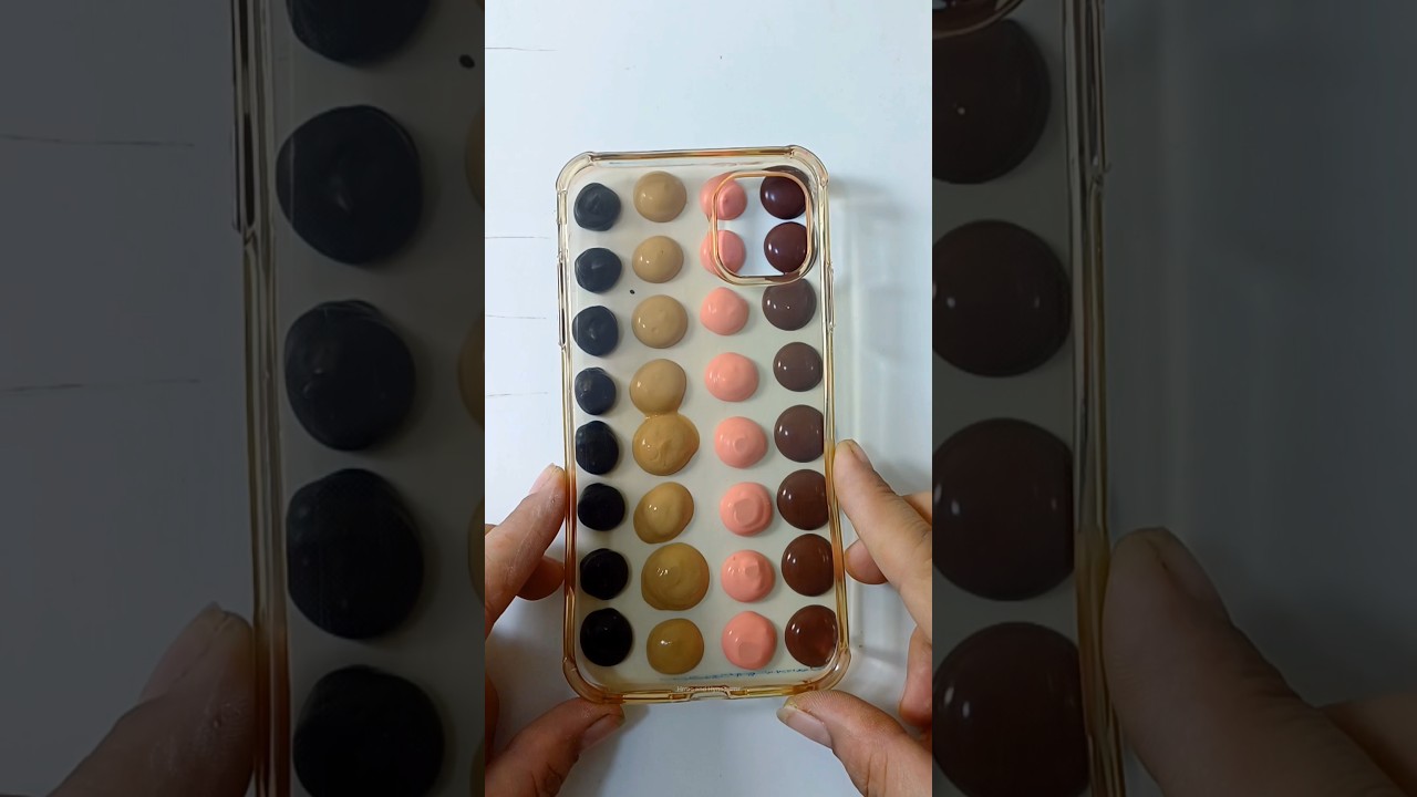 Satisfying Phone case Painting with acrylic colour || 