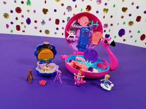 polly pocket mini flamingo