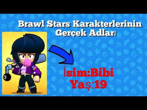 Brawl Stars Karakterlerinin Adlari Ve Gercek Yaslari Youtube - brawl stars karakter listesi