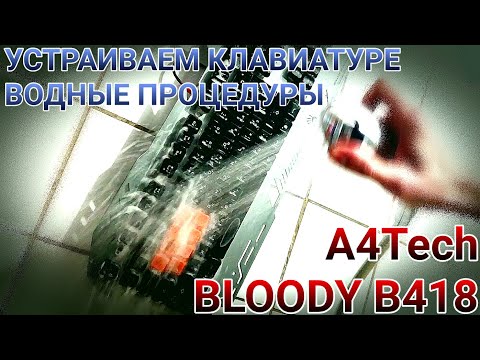 Клавиатура A4Tech BLOODY B418: можно ли её мыть под душем? | МОЕМ МЫЛОМ И ТРЁМ ЩЁТКОЙ Клавиатура A4Tech BLOODY B418: можно ли её мыть под душем? | МОЕМ МЫЛОМ И ТРЁМ ЩЁТКОЙ