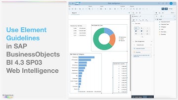 Use Element Guidelines in SAP BusinessObjects BI 4.3 SP03 Web Intelligence - BI Spectrum Academy