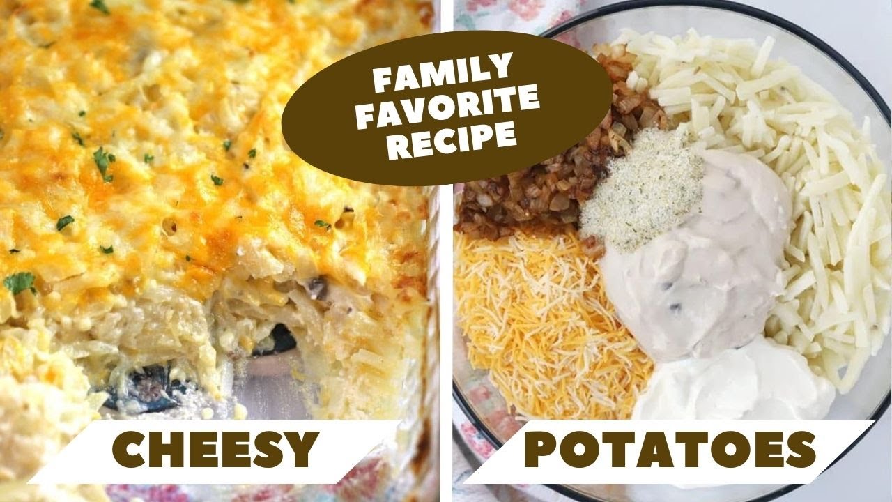 Cheesy Funeral Potatoes Recipe Cheese Hash brown Potato Casserole