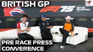 F1 Pre-Race Press Conference British GP 2025 | Lando Norris, Alex Albon, Oliver Bearman