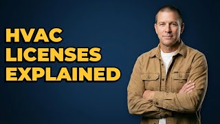 What are the main HVAC license categories?