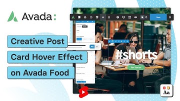 Creative Post Card Hover Effect on Avada Food