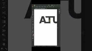 A T U LOGO IN ILLUSTRATOR #youtubeshorts#art#adobe#editing