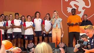 Oranjefandag op de KNVB Campus in Zeist op 25 juni 2023 met de Oranjeleeuwinnen