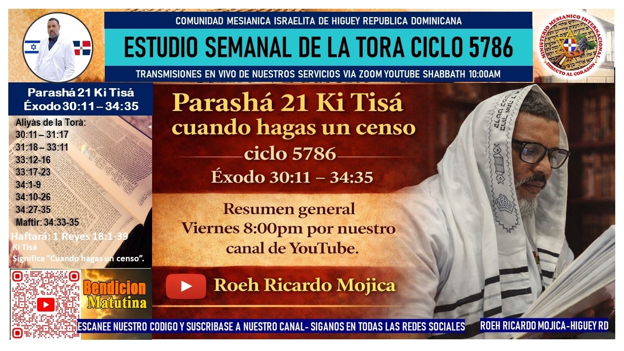 KI TISA PARASHA 21 CICLO 5786 RESUMEN GENERAL