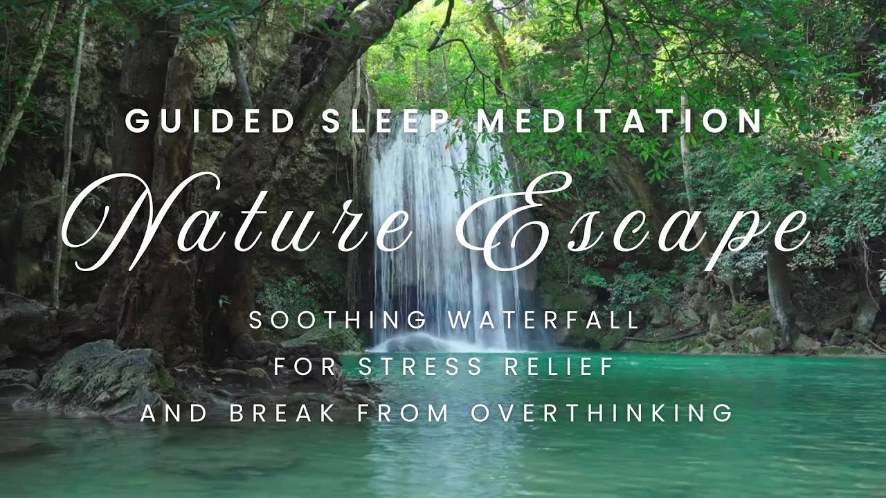 SOOTHING WATERFALL Sleep Meditation | 12-minute Nature Escape: Stress Relief,Overthinking | EmityZen