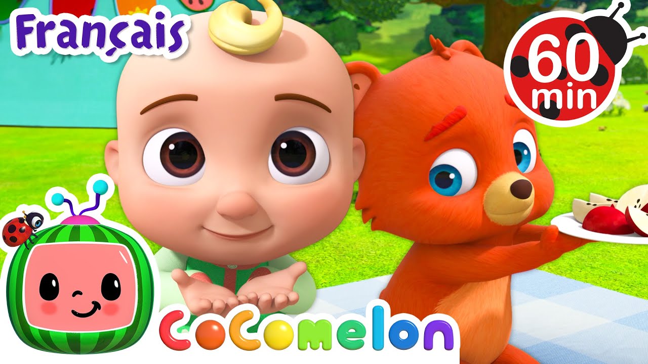 La Chanson Du Partage | Chansons pour enfants | CoComelon Le coin des Animaux de JJ - Comptines Bébé