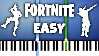 Top 8 FORTNITE DANCES To Play On Piano! chords