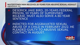 Watertown man sentenced for sexual assault