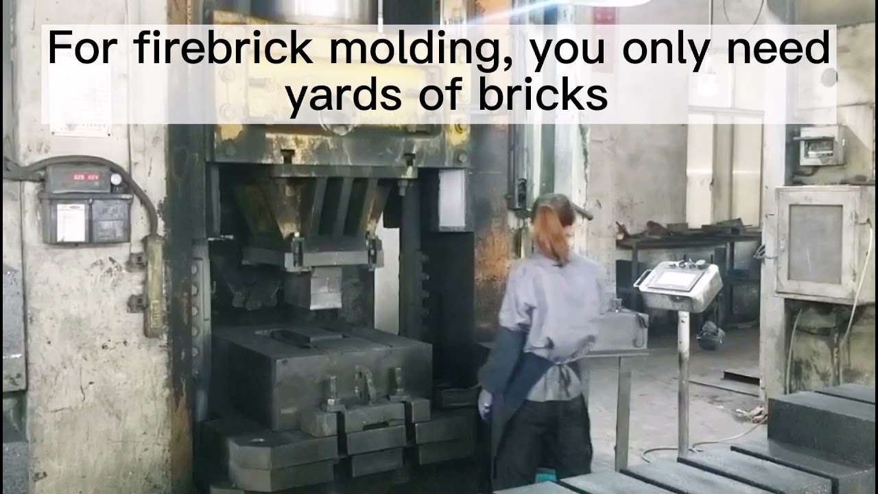 Firebrick forming automation, electric screw press and weighing feeding system