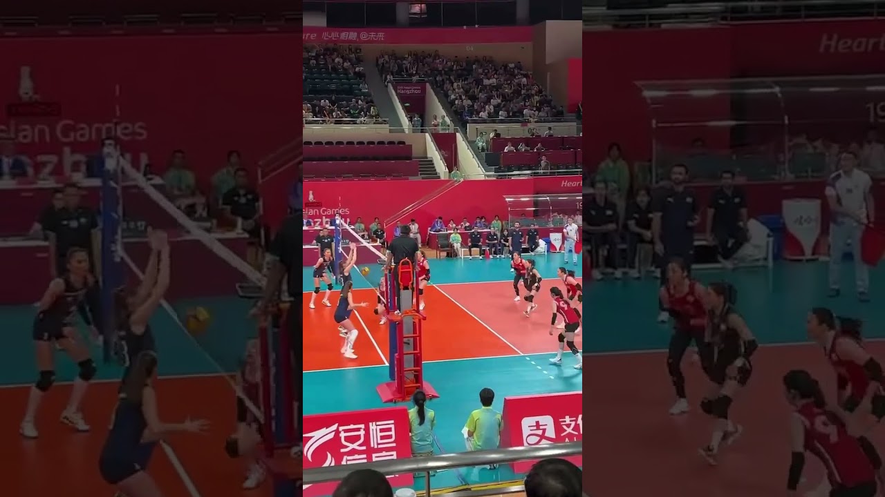 19th Asia Games women's volleyball Kazakhstan vs Korea