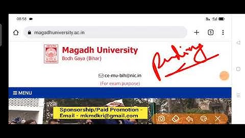 Magadh University Result live update/MU Pending Result वाले सभी देखलो बड़ी खुशखबरी/MU Update News