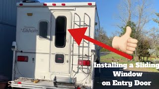 Installing a Sliding Window on my Entry Door.  Truck Camper Mods by Covet the Camper 735 views 1 year ago 19 minutes