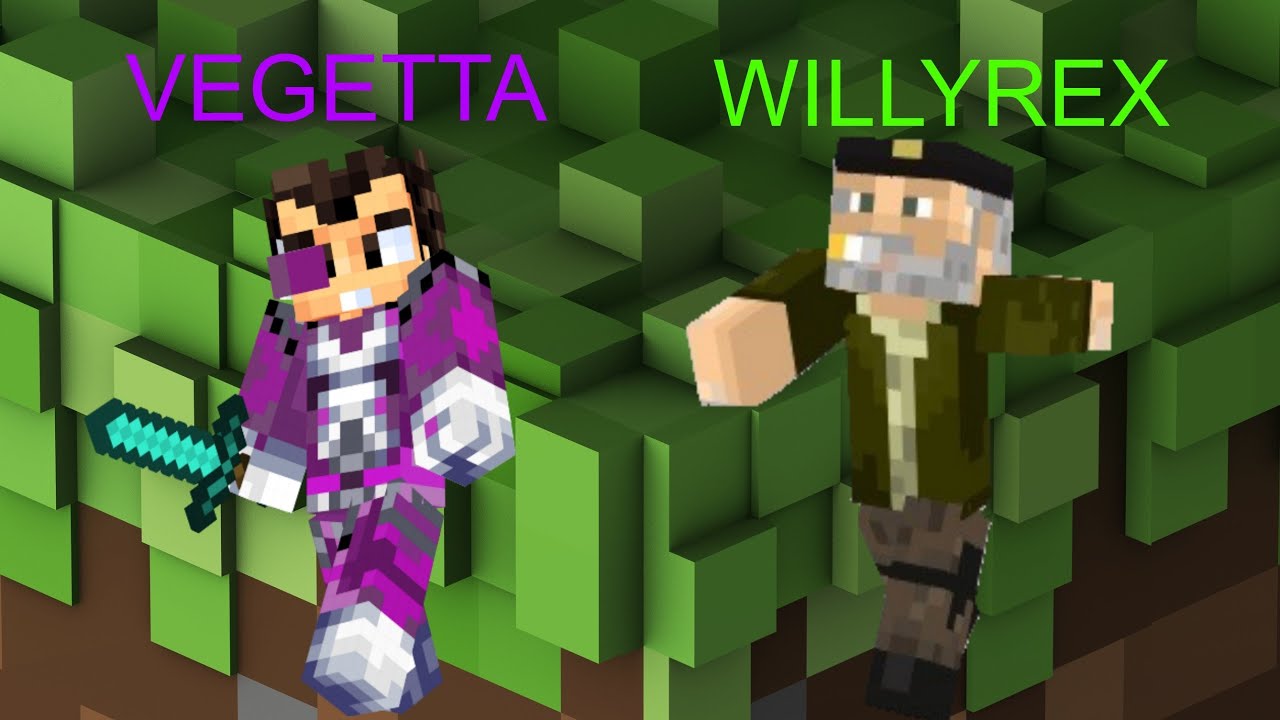 Thewillyrex And Vegetta777 Minecraft Papercraft Skin Thewillyrex Fusion