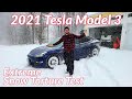 2021 Tesla Model 3 - 150 Mile Snow Torture Test in a Blizzard!