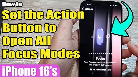 📱 How to Set the Action Button to Open All Focus Modes on iPhone 16/16 Pro Max 🧠 | iOS 18