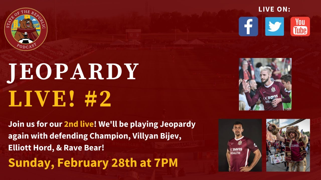 REPUBLIC JEOPARDY #2 - State of the Republic Podcast REPUBLIC JEOPARDY #2 - State of the Republic Podcast