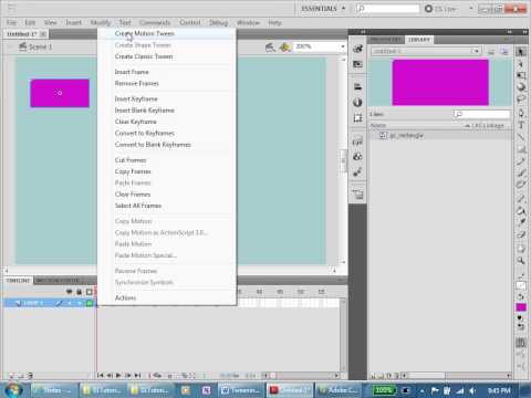 Flash Tutorial 1 Create a motion Tween