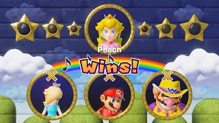 Mario Party Superstars Minigames - Peach Golf Wins By Absolutely Doing Everything