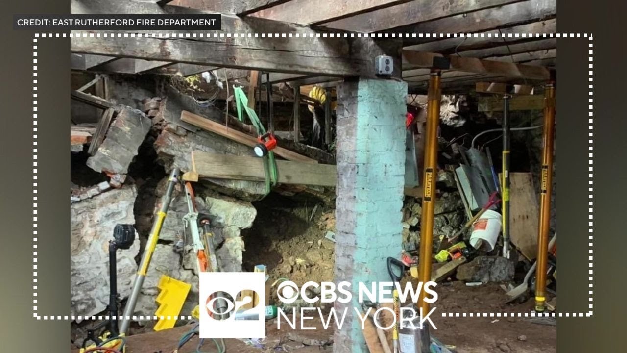 Construction worker trapped for hours after partial building collapse ...