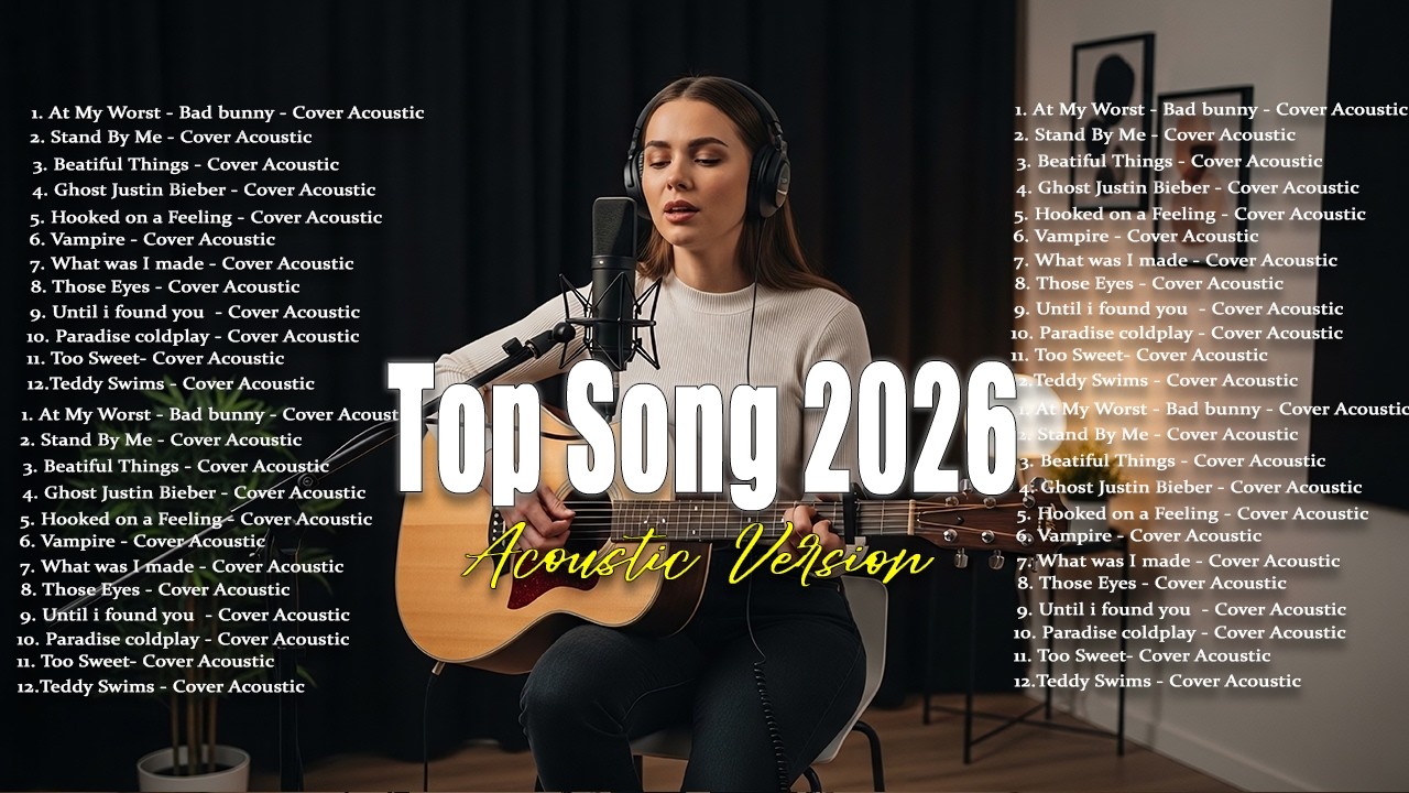Top Song 2026🔥🎵| Newest Acoustic Cover Love song | Chill & Relax Vibes Music